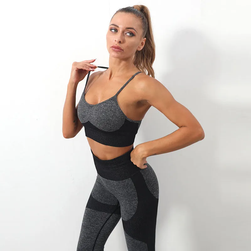 Sports Sling Bra High Elastic Tight Fitness Pants Suit Women trendy