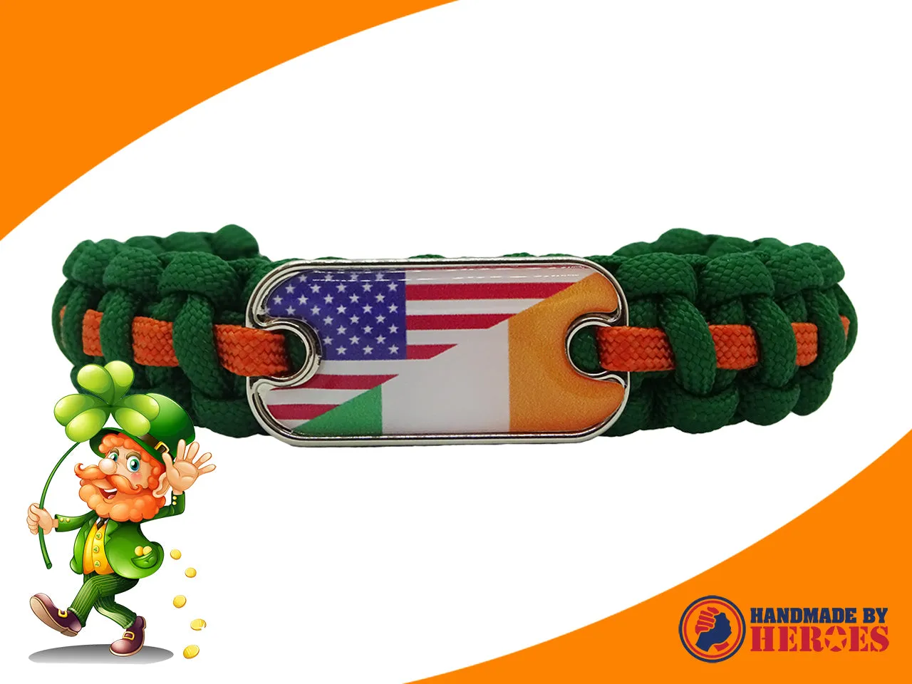 St Paddy's Dog Tag Bracelet