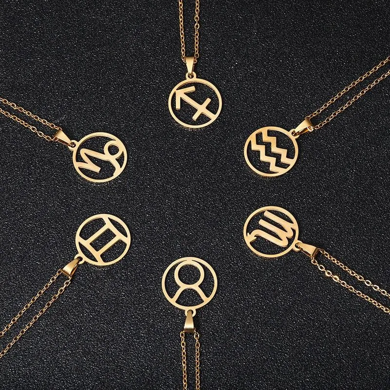 Stainless Steel Boho Star Sign Necklace