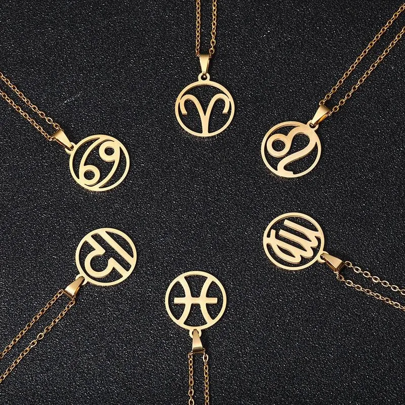 Stainless Steel Boho Star Sign Necklace