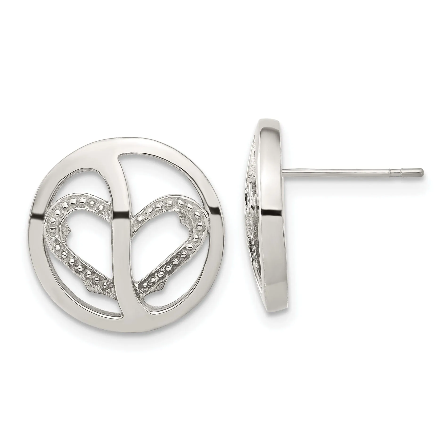 Stainless Steel Cubic Zirconia Earrings