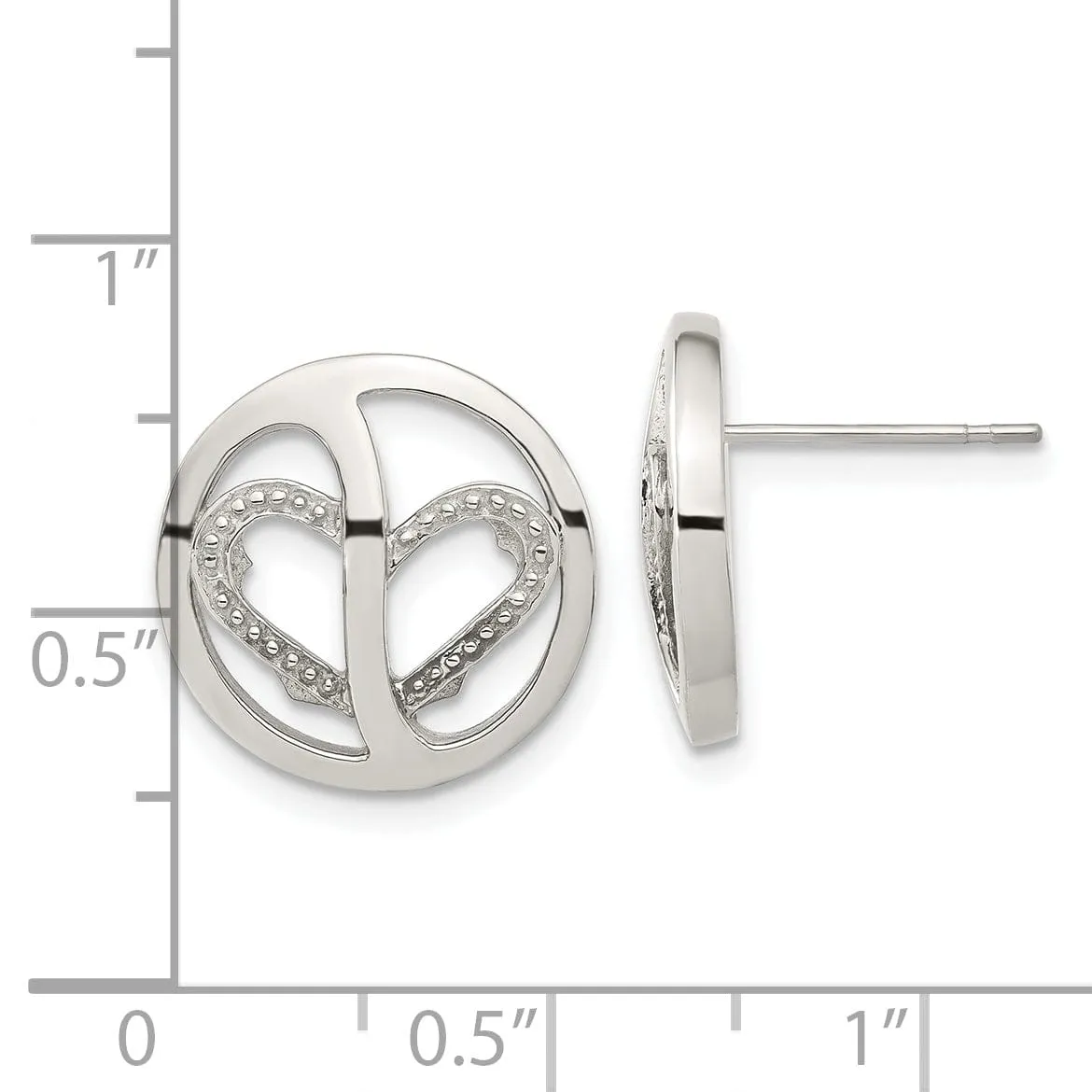 Stainless Steel Cubic Zirconia Earrings