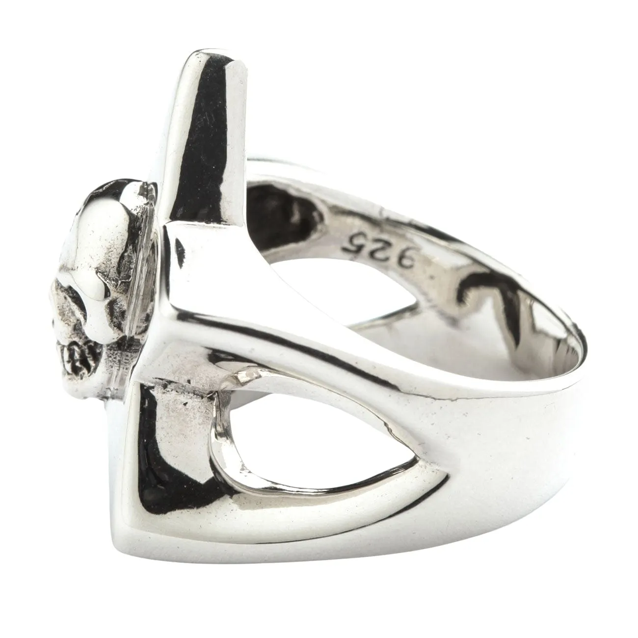 Star Skull Sterling Silver Ring