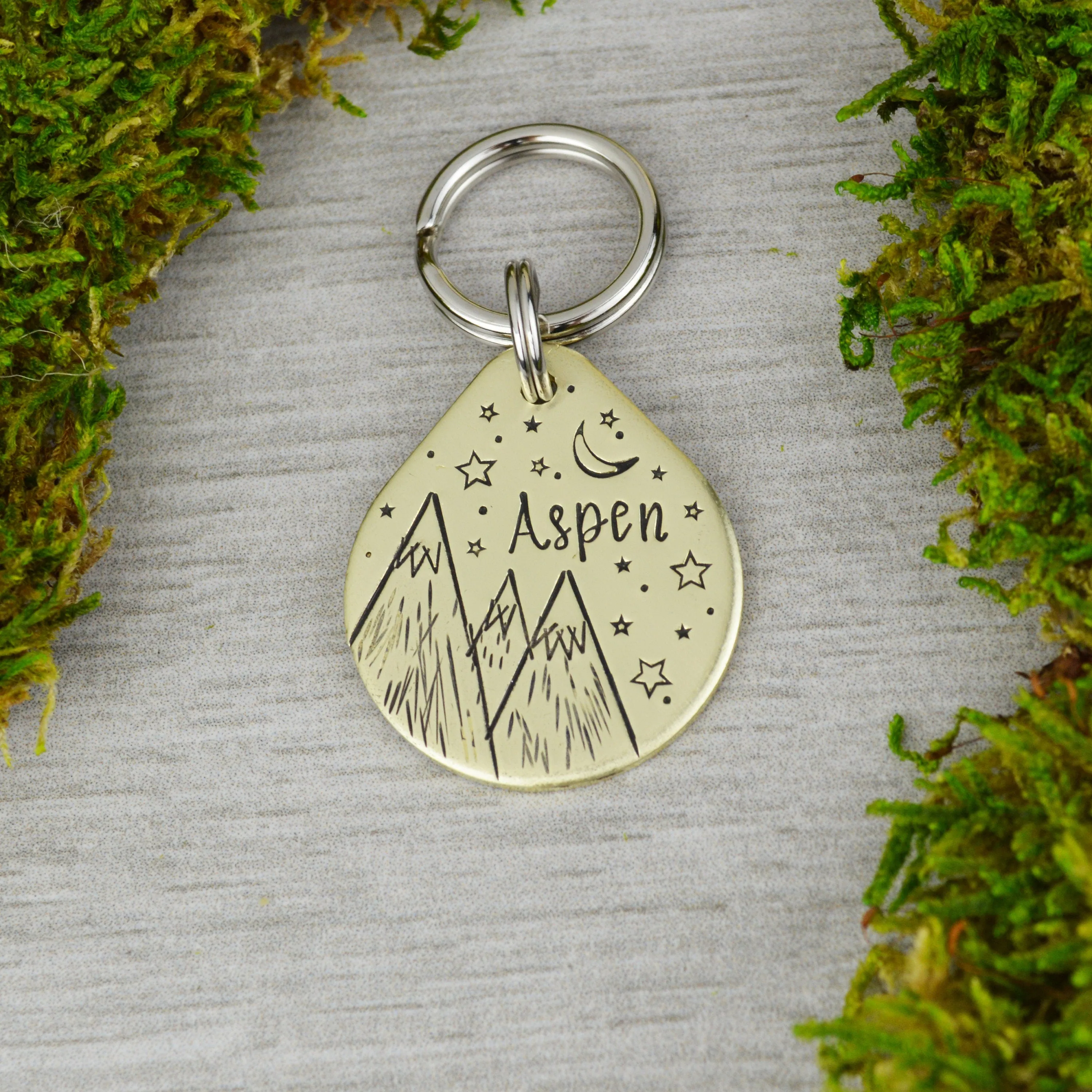 Starry Peaks Pet ID Tag