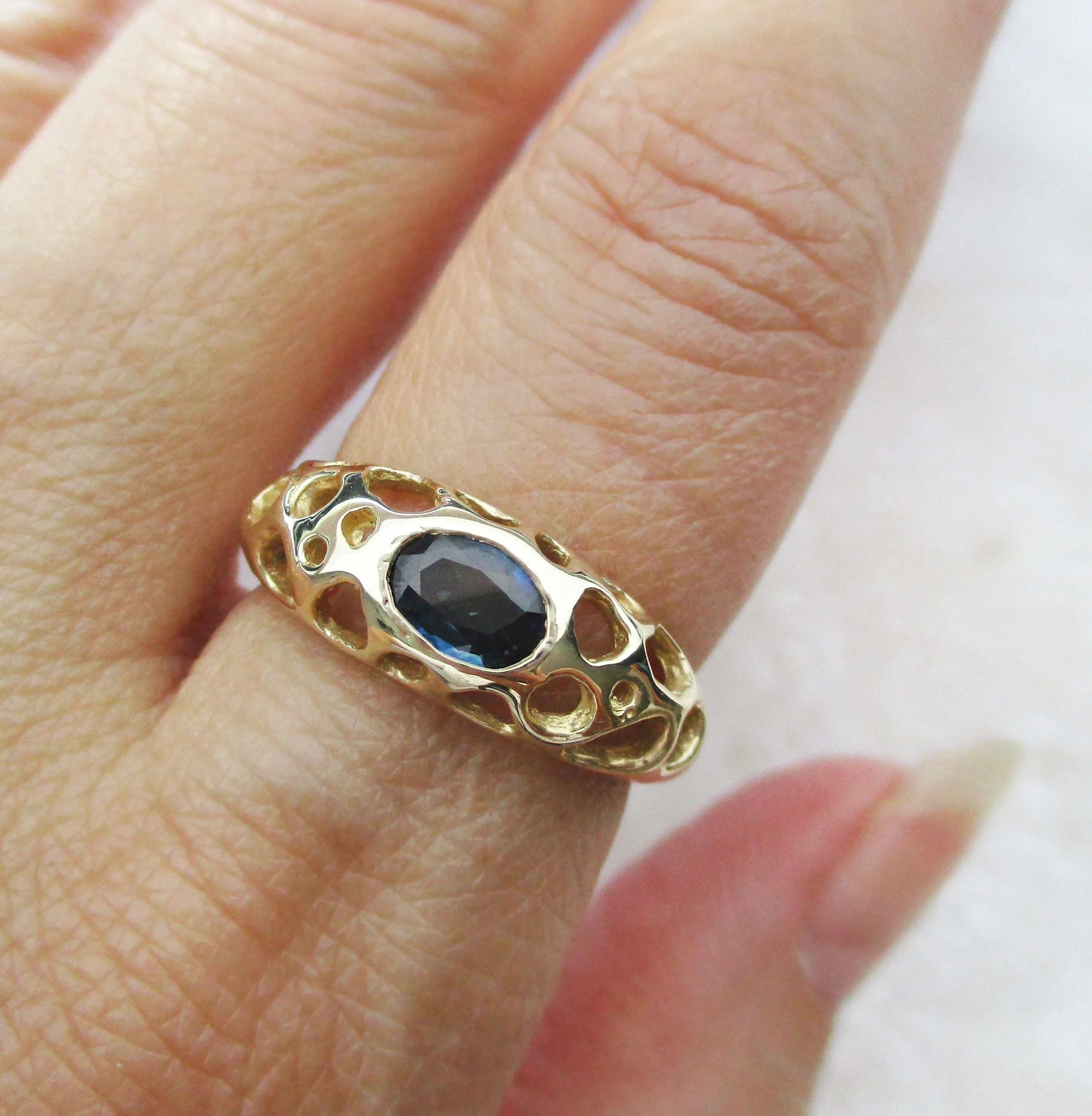 Still Water Sapphire Ring