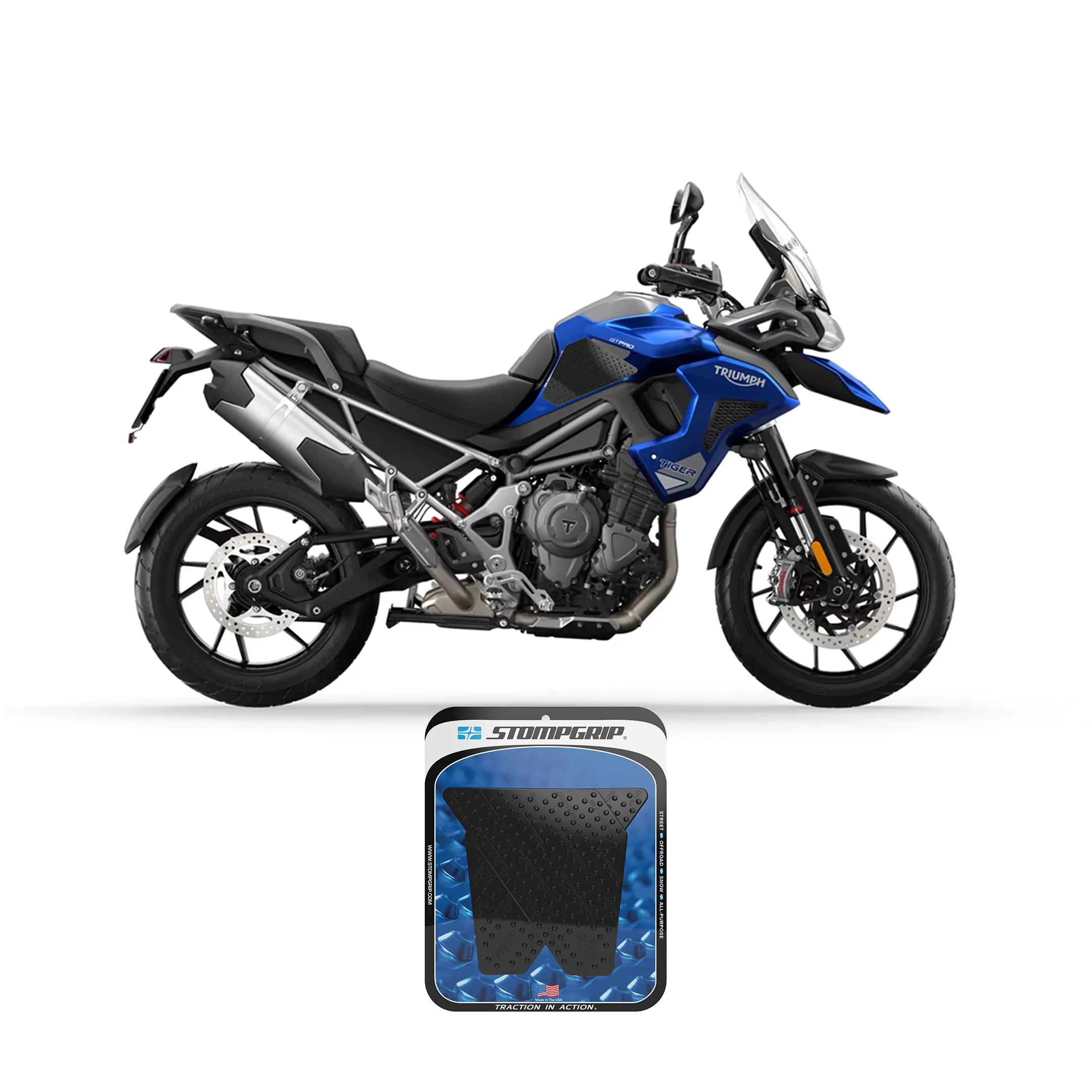 Stompgrip - Triumph Tiger 22-25 Tank Grips (0060-7)