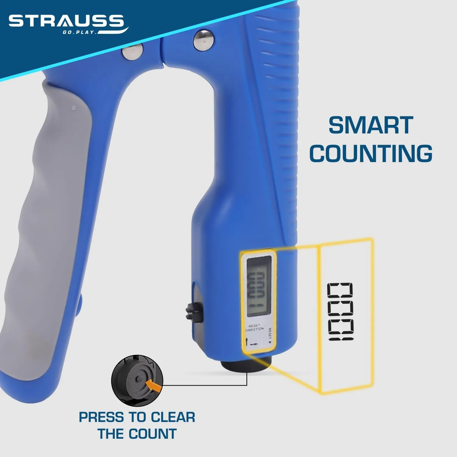 Strauss A-Shape Hand Grip | Adjustable Resistance (10KG -100KG) | Hand/Power Gripper for Home & Gym Workouts | Perfect for Finger & Forearm Hand Exercises & Strength Building for Men & Women (Green)