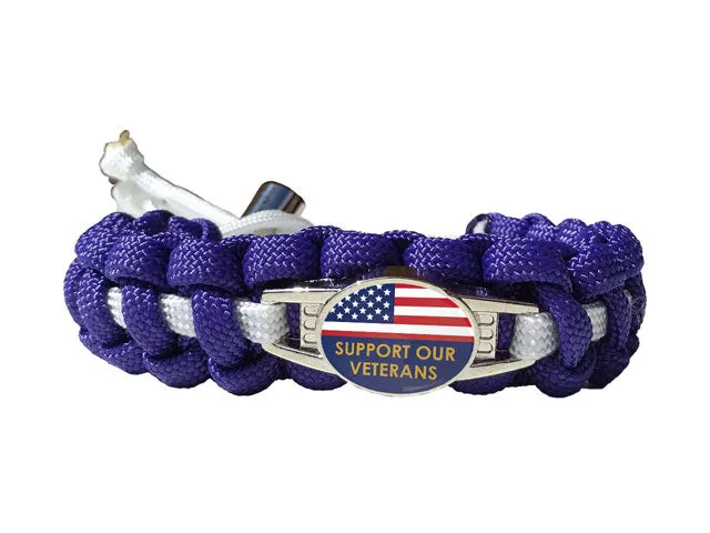 Support Our Veterans Paracord Bracelet