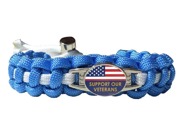 Support Our Veterans Paracord Bracelet