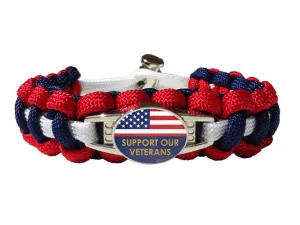 Support Our Veterans Paracord Bracelet
