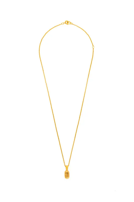 Sylvia Benson Petite Fortune Buoy Necklace on Micro Rolo Chain