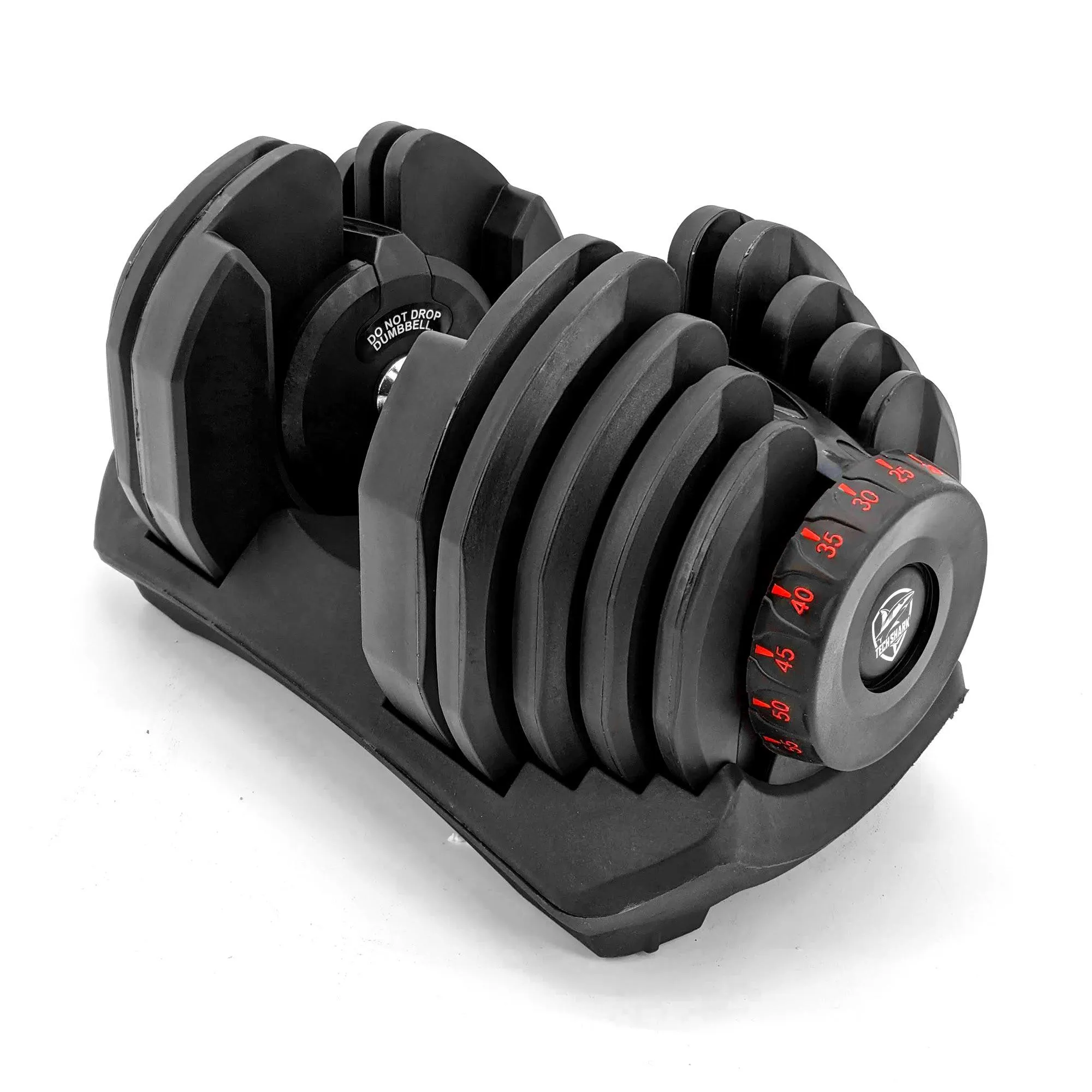 TechShark™ Adjustable Dumbbell Weight Set Fitness Training 90 LB Dumbbell