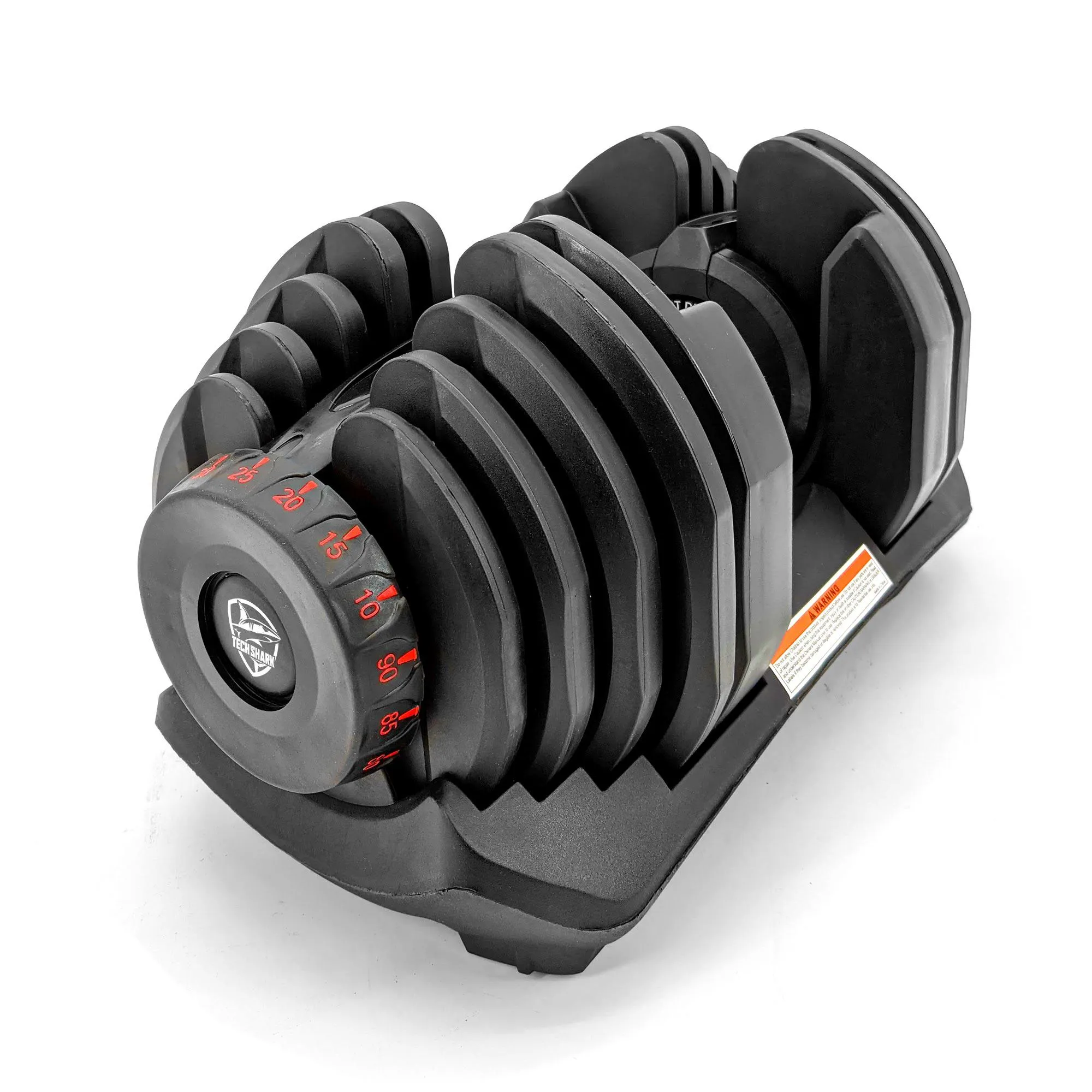 TechShark™ Adjustable Dumbbell Weight Set Fitness Training 90 LB Dumbbell