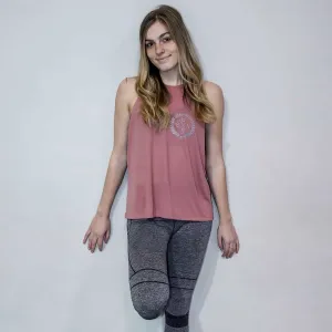 The Crest High Neck Tank - Mauve