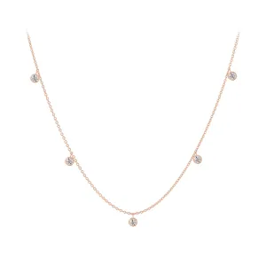The Forevermark Tribute™ Collection Five Stone Dangle Necklace