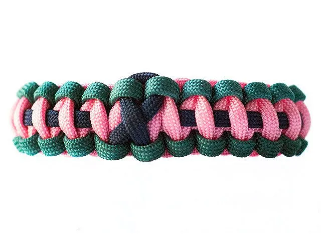 Thyroid Cancer Awareness Paracord Bracelet