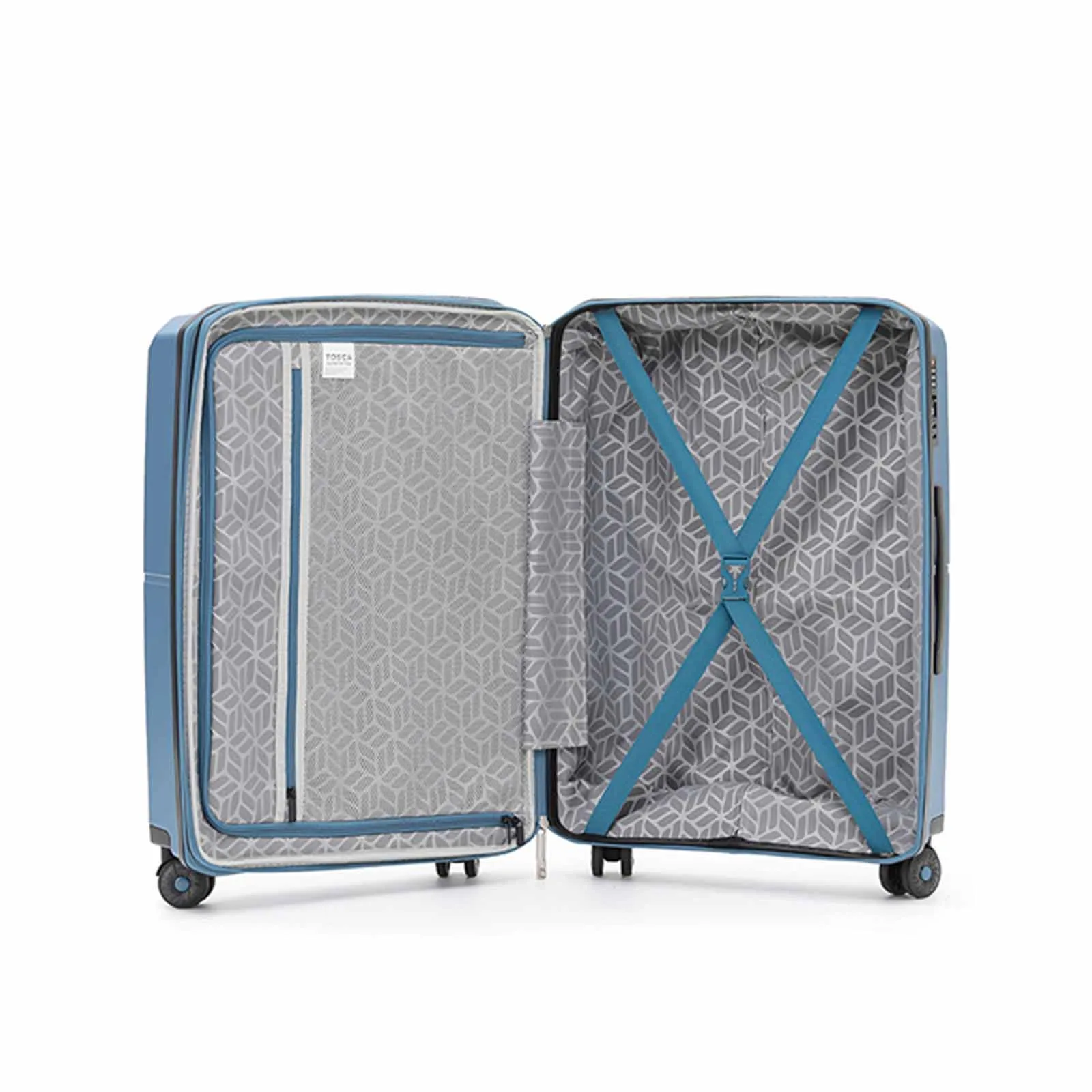 Tosca Globetrotter 20 Inch Carry-On Suitcase Blue