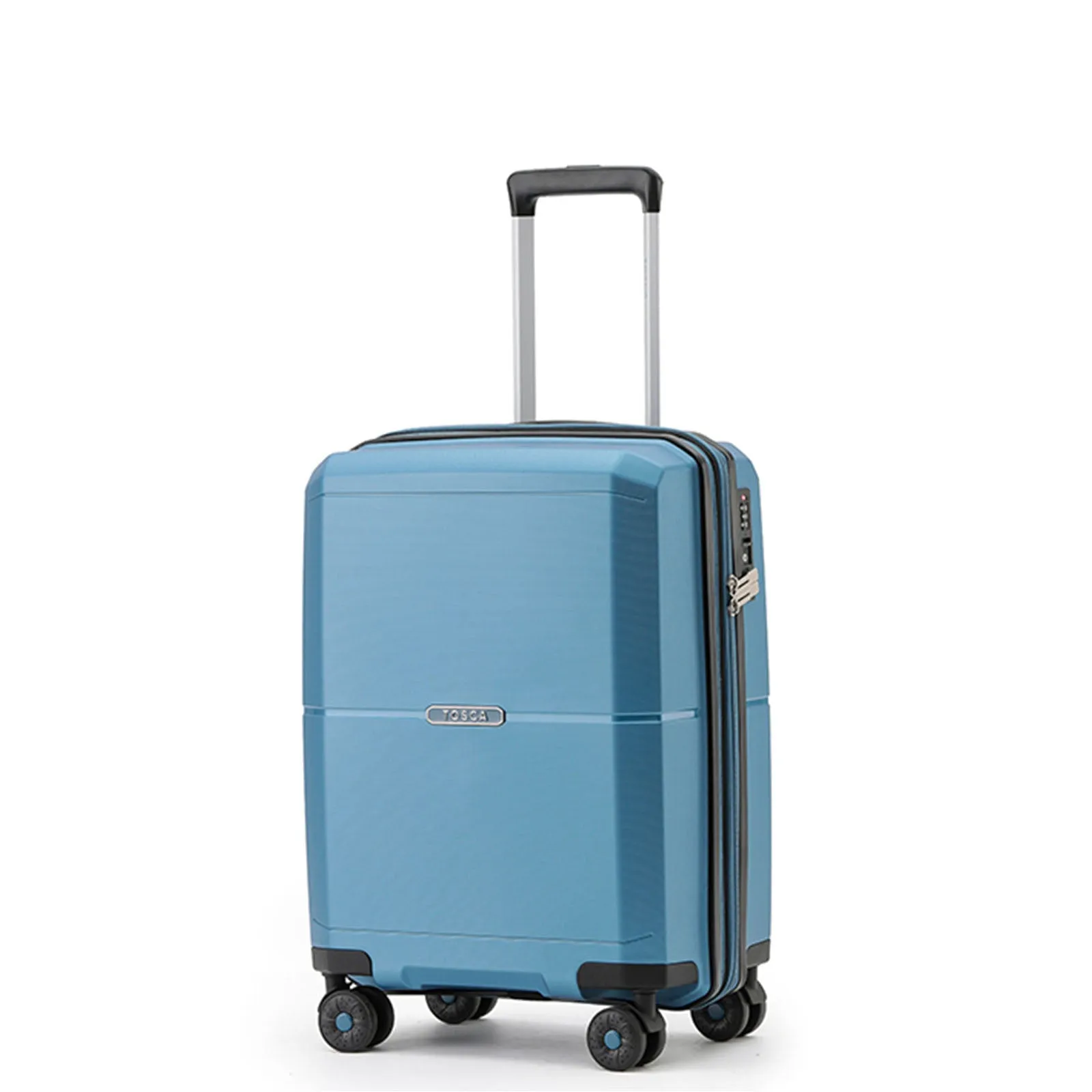 Tosca Globetrotter 20 Inch Carry-On Suitcase Blue