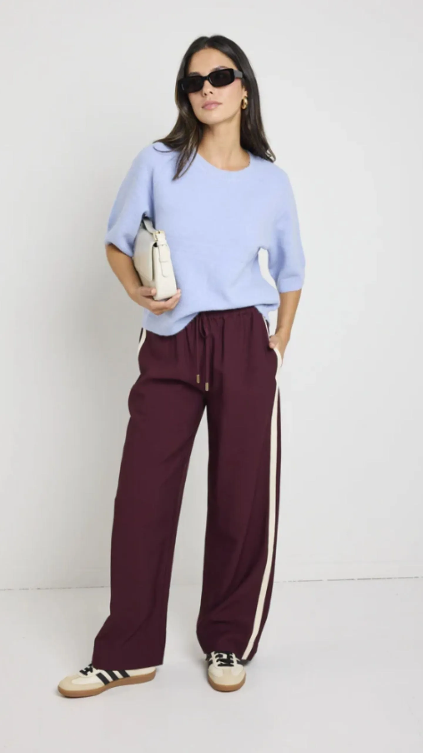 Townie Side Stripe Elastic Waist Pants