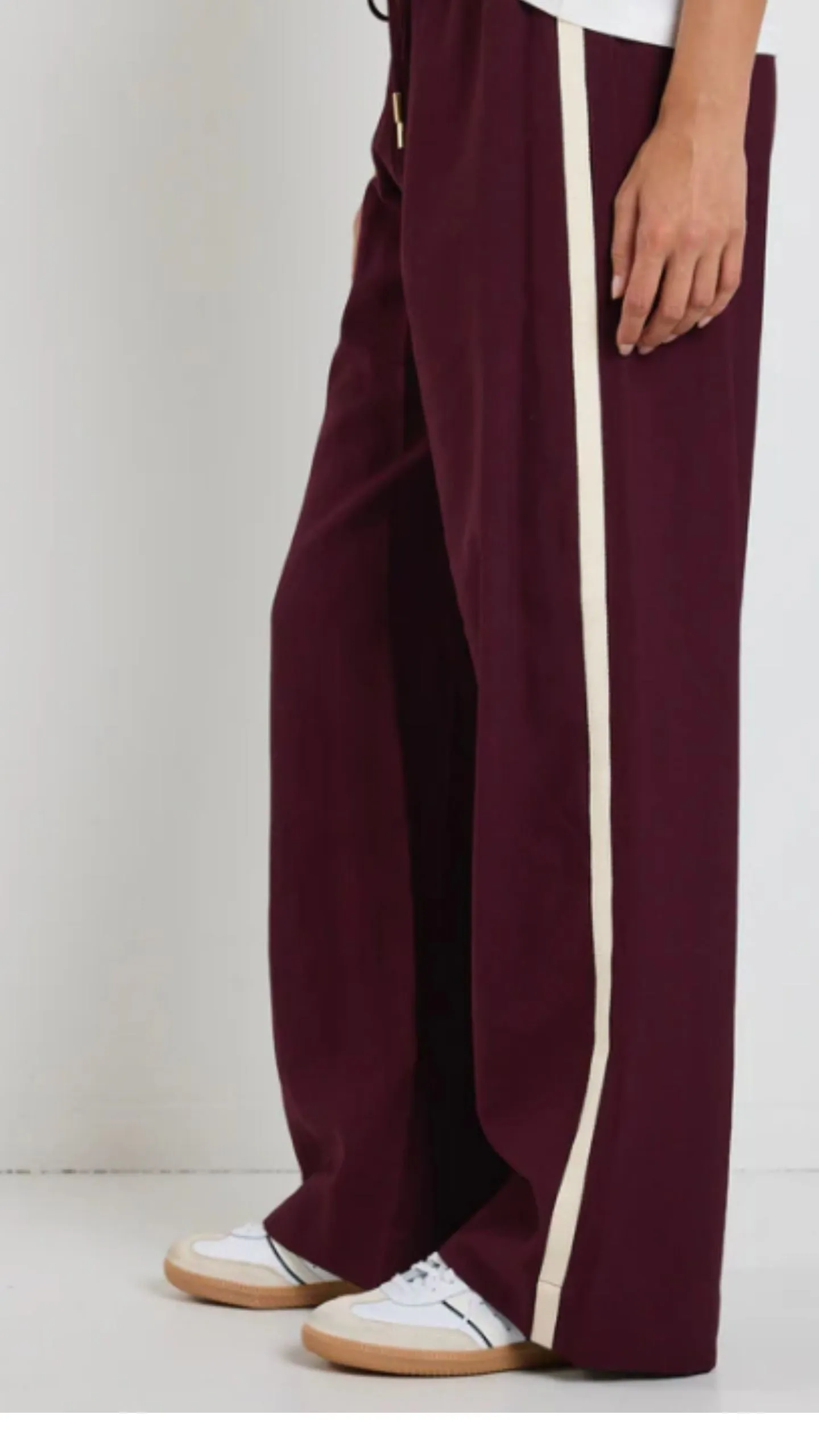 Townie Side Stripe Elastic Waist Pants