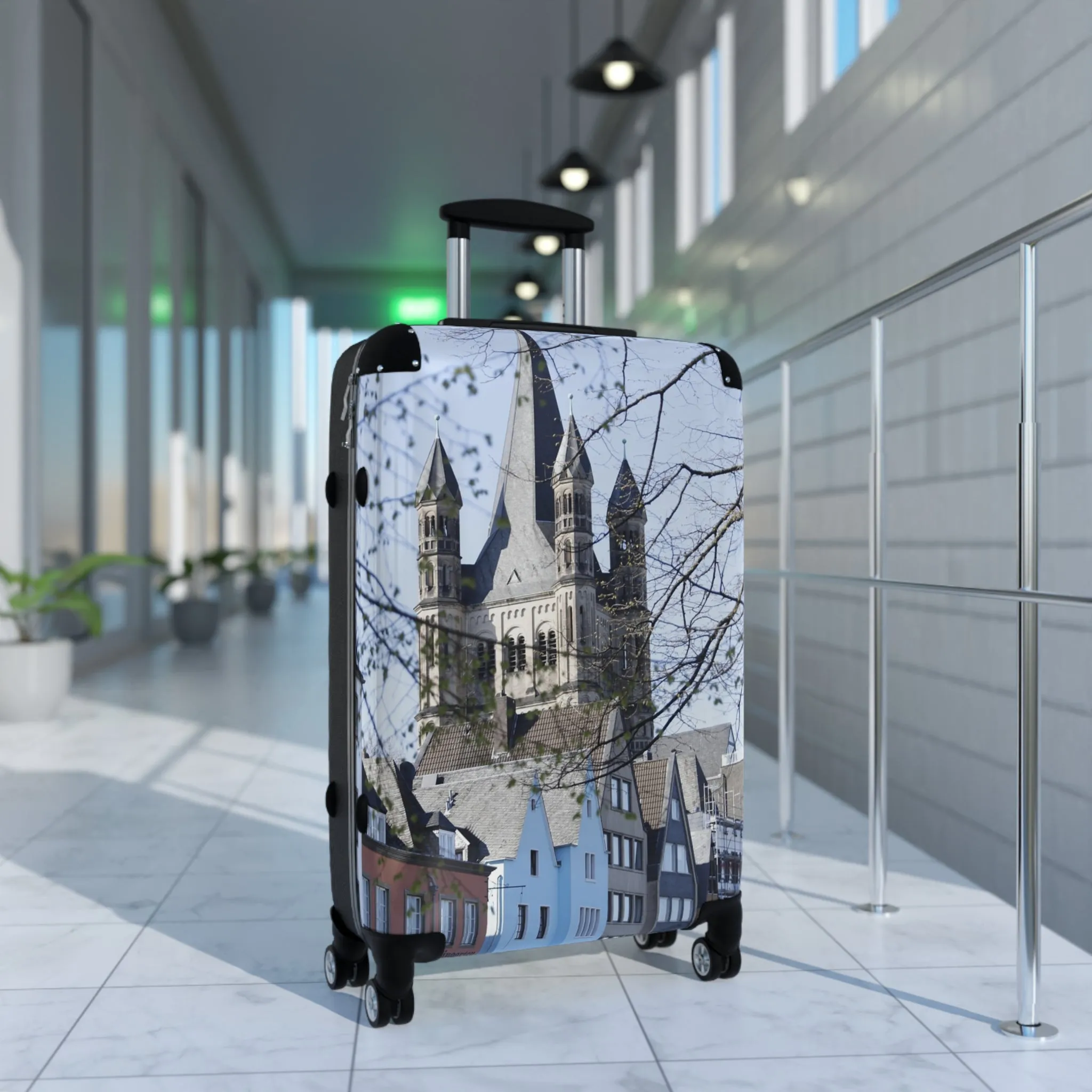 Travel Suitcase - Cologne Scenic Castle Design for Adventurers