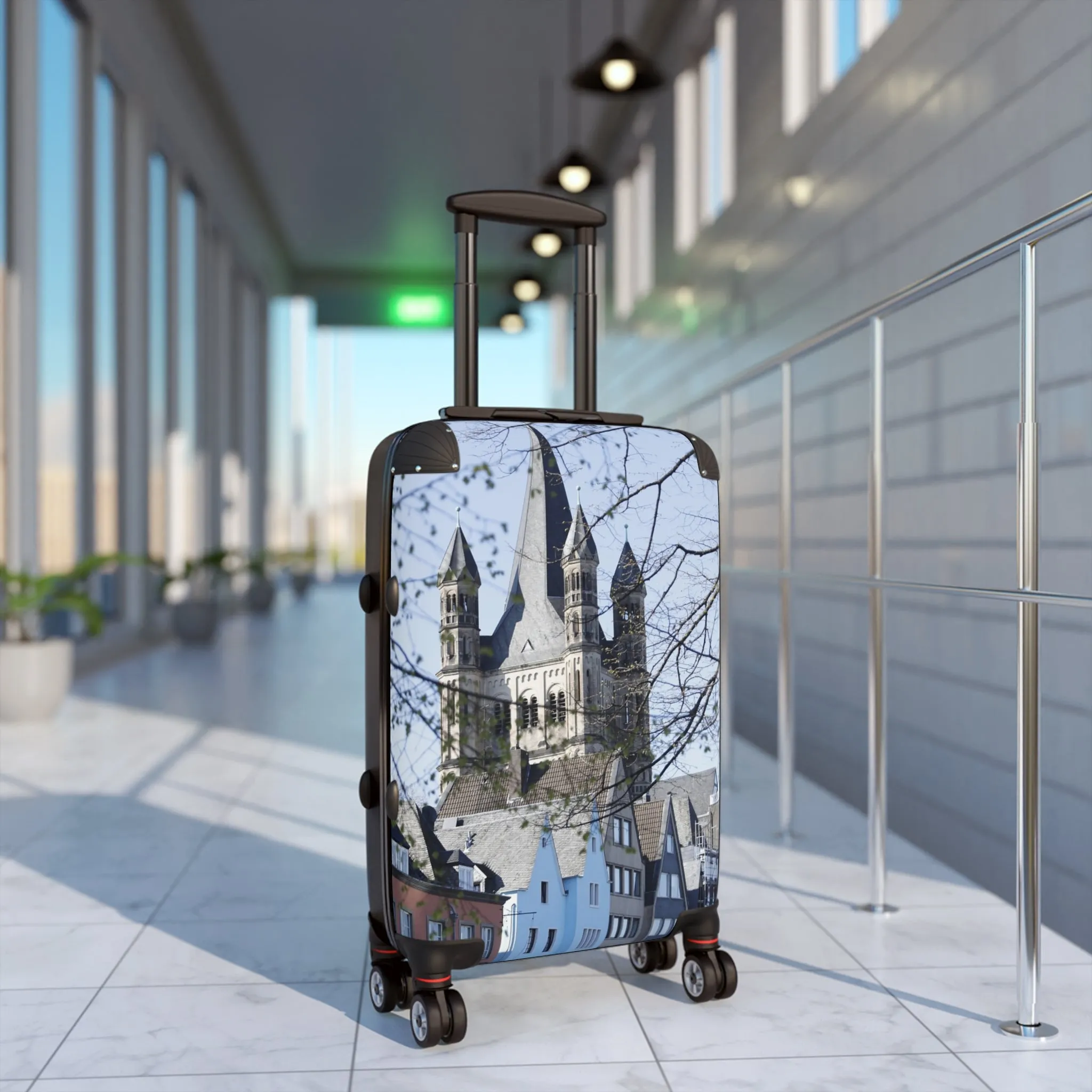 Travel Suitcase - Cologne Scenic Castle Design for Adventurers
