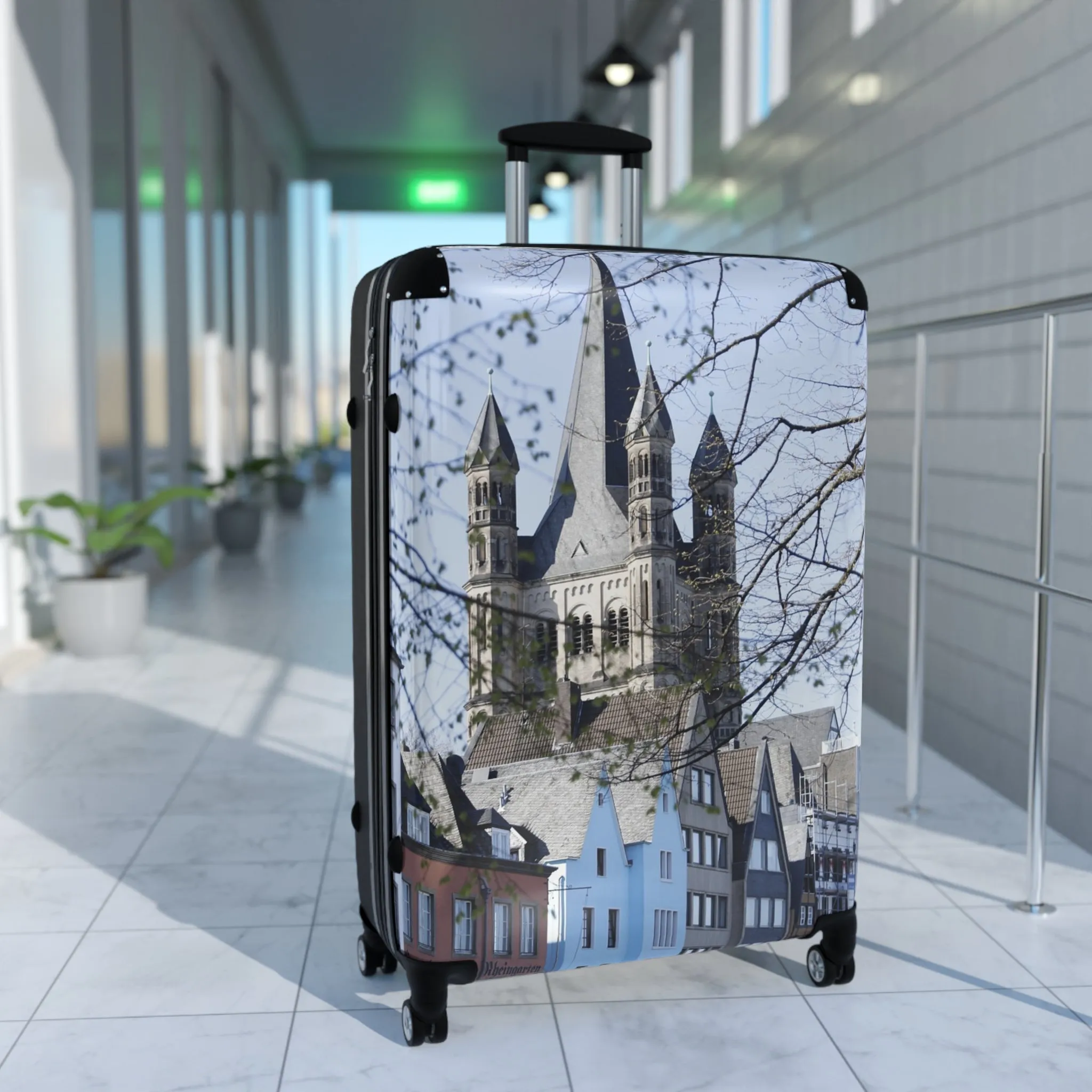Travel Suitcase - Cologne Scenic Castle Design for Adventurers