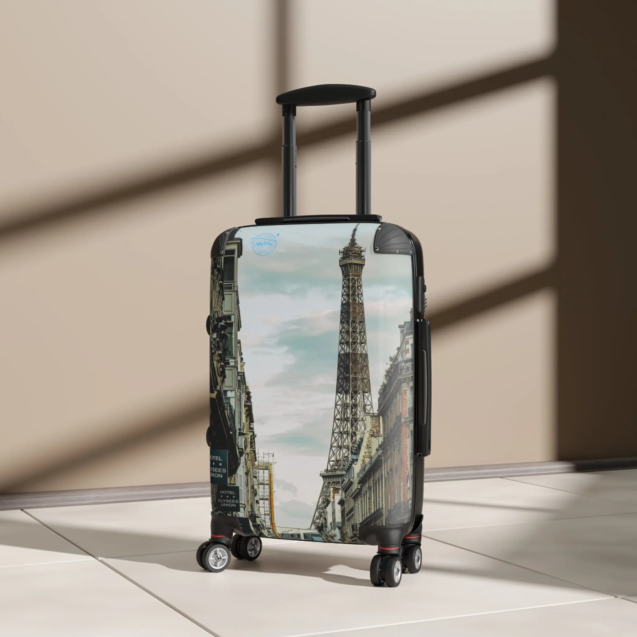 Travel Suitcase - Eiffel Tower Stylish Carry-On Luggage for Adventurers