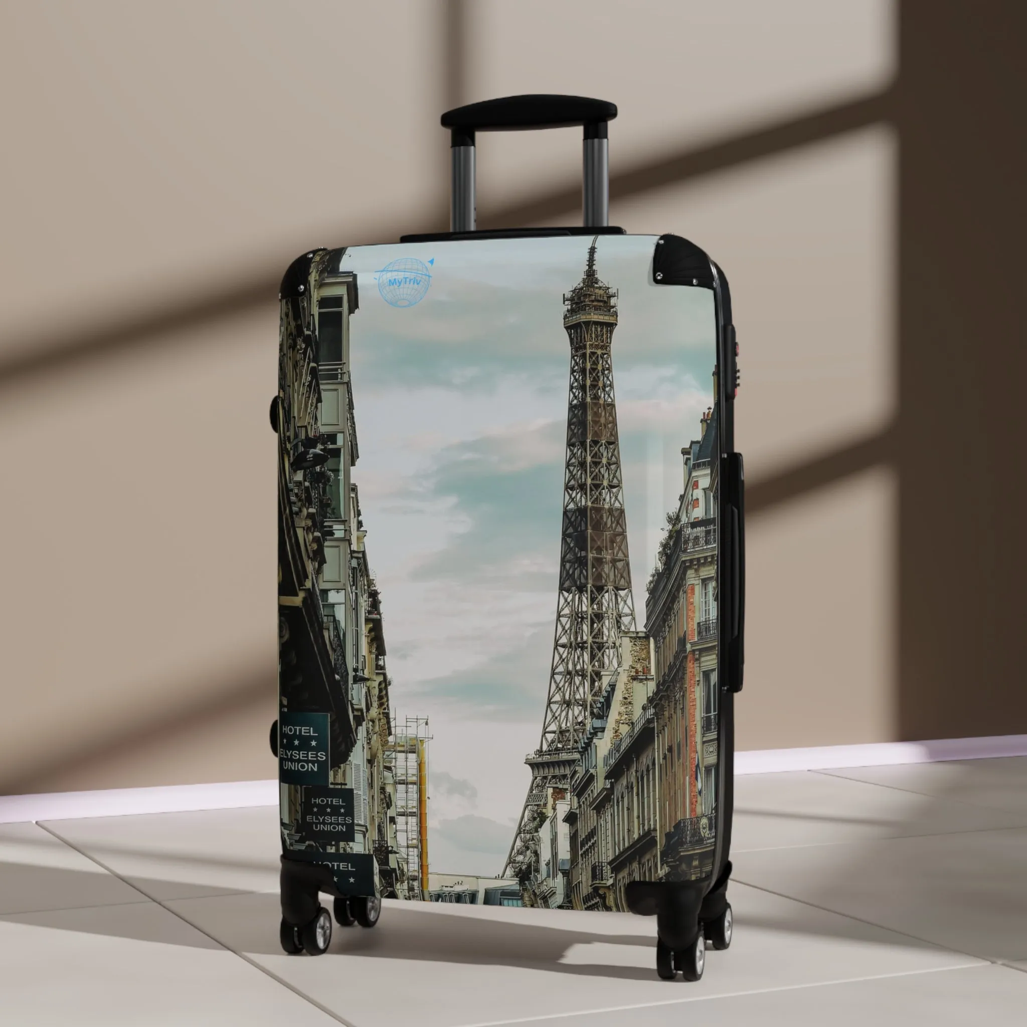 Travel Suitcase - Eiffel Tower Stylish Carry-On Luggage for Adventurers