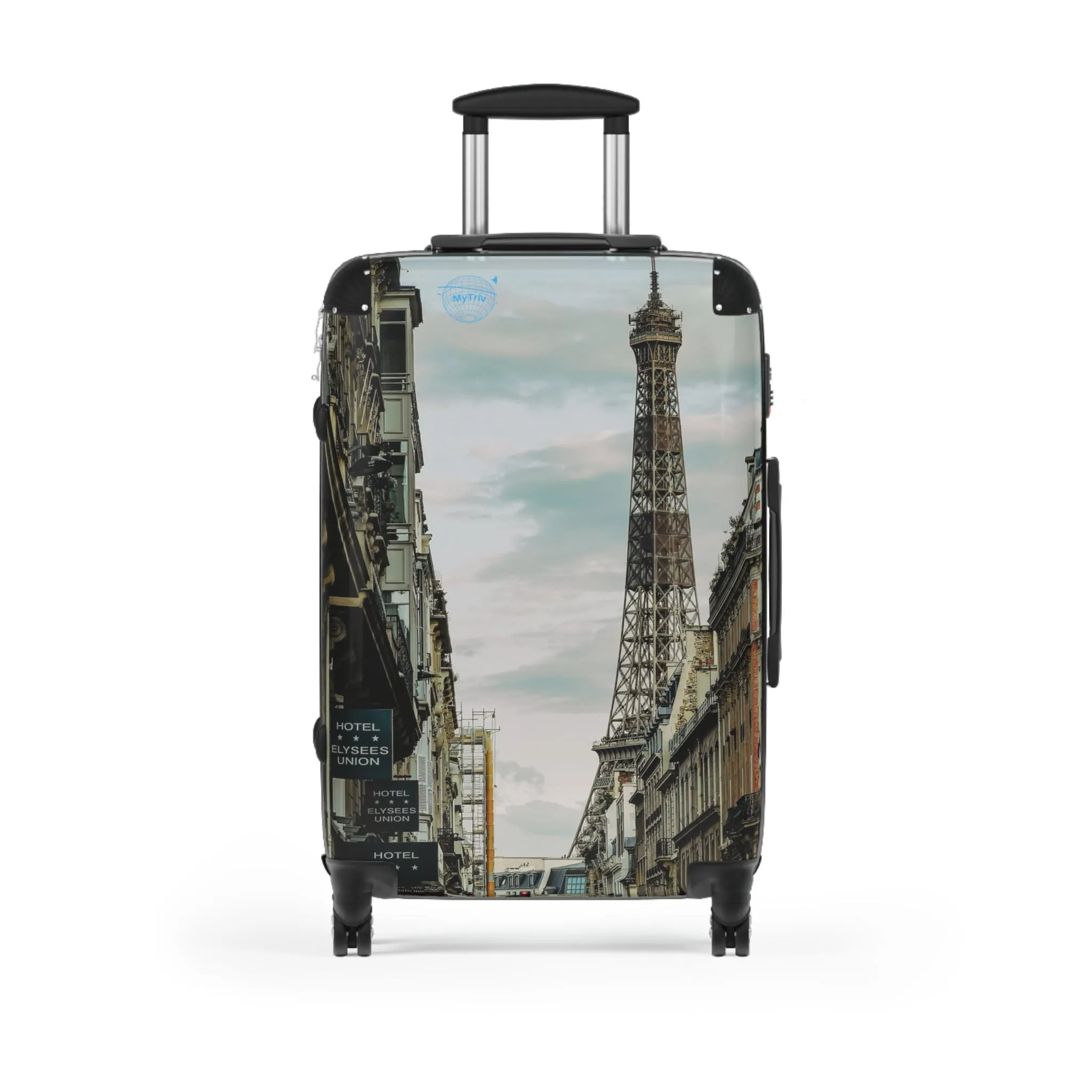 Travel Suitcase - Eiffel Tower Stylish Carry-On Luggage for Adventurers