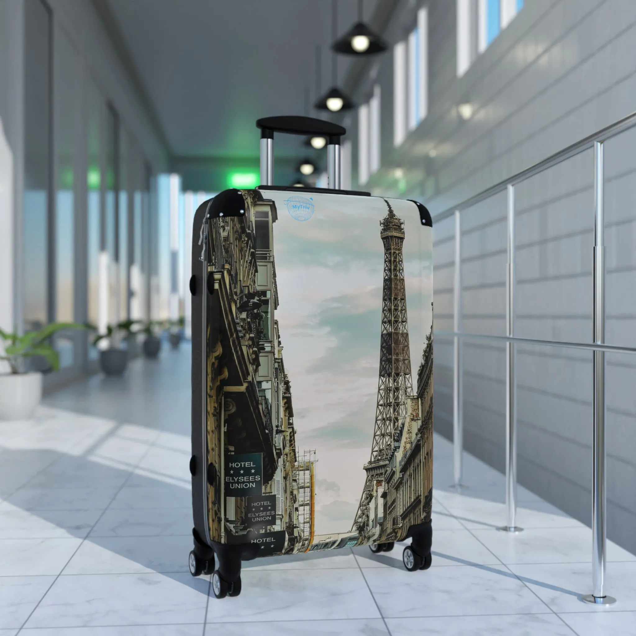Travel Suitcase - Eiffel Tower Stylish Carry-On Luggage for Adventurers