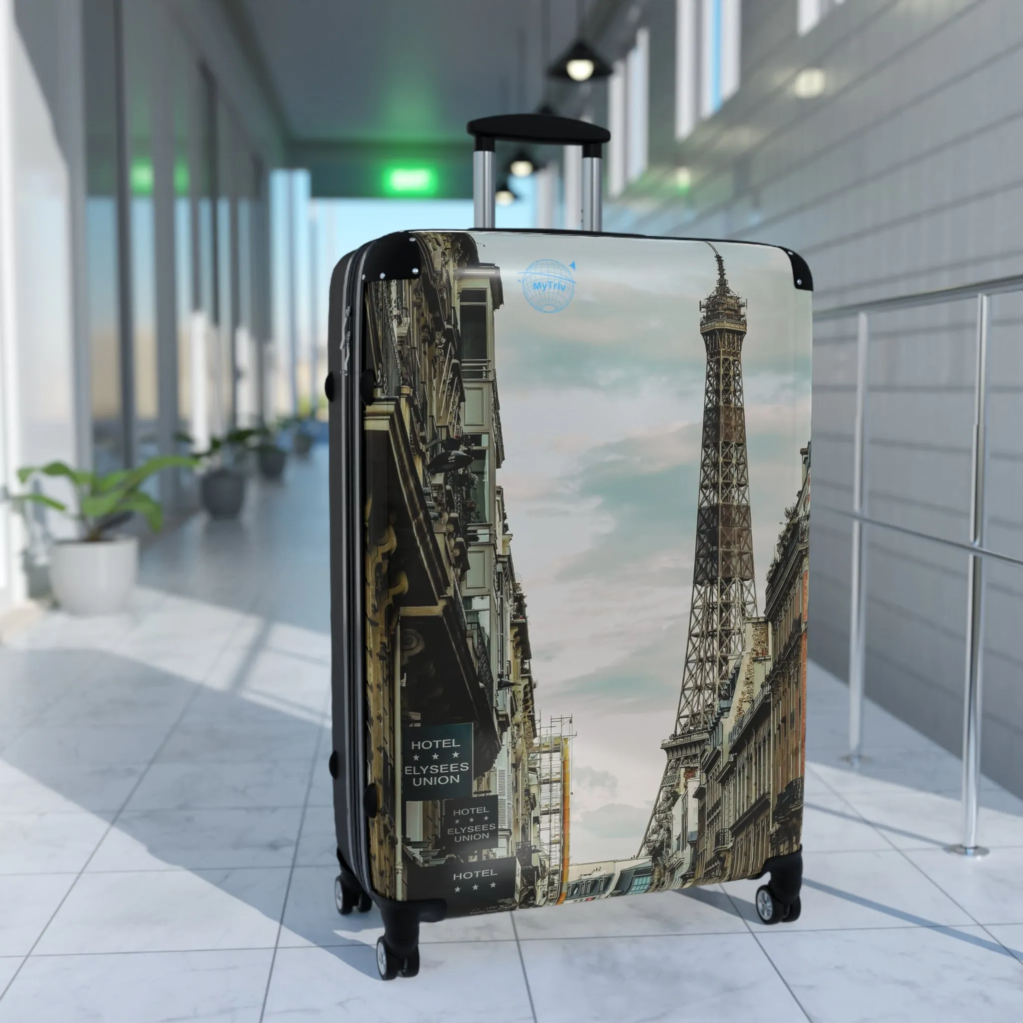 Travel Suitcase - Eiffel Tower Stylish Carry-On Luggage for Adventurers