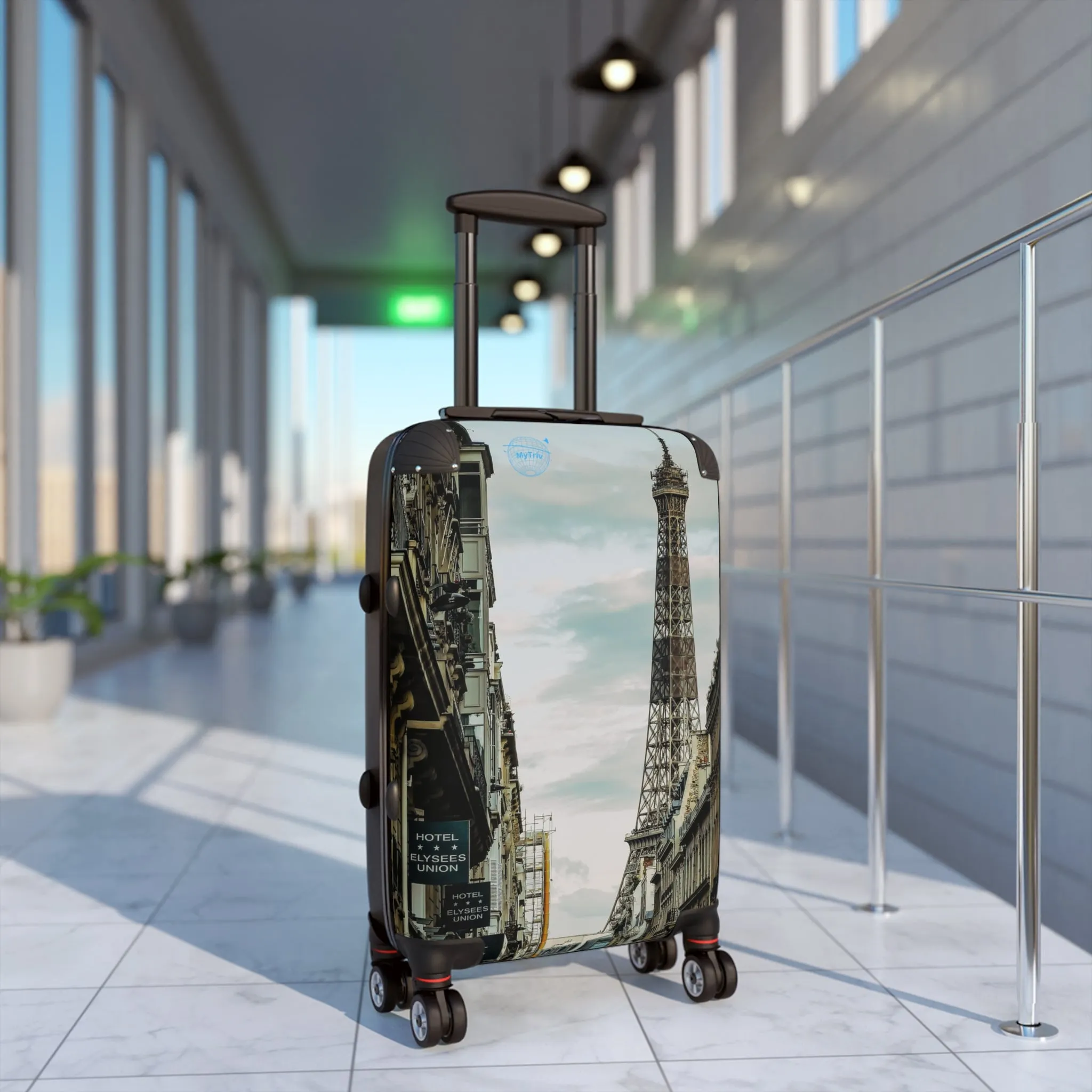 Travel Suitcase - Eiffel Tower Stylish Carry-On Luggage for Adventurers