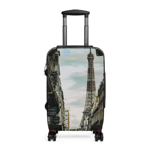 Travel Suitcase - Eiffel Tower Stylish Carry-On Luggage for Adventurers