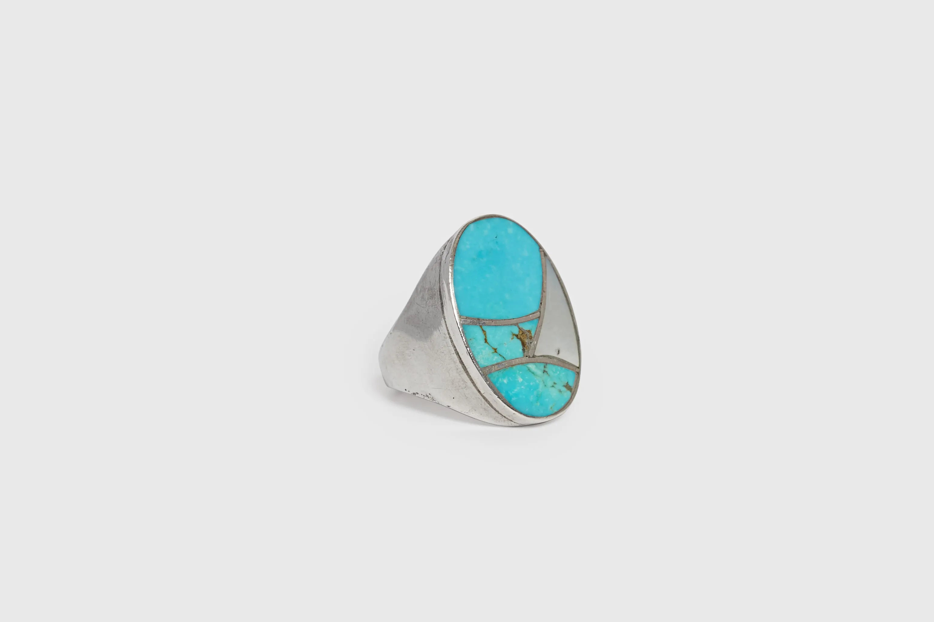 Turquoise & Mother of Pearl Ring