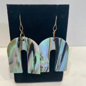 U Handmade Large Dangling Earrings