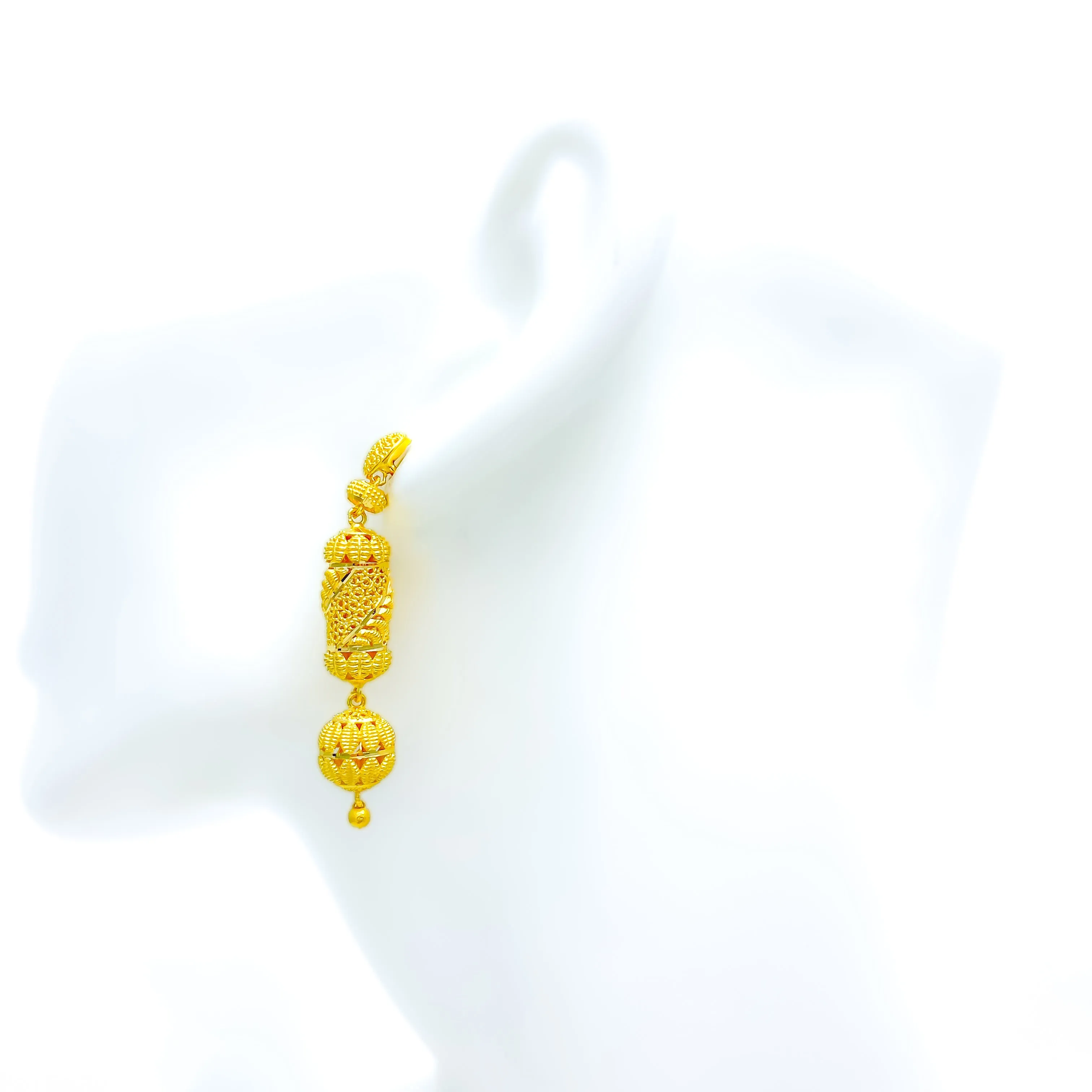 Unique Majestic 22k Gold Earrings