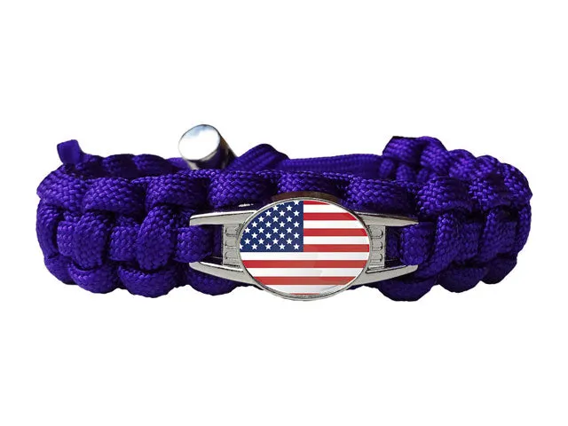 U.S.A. Flag Paracord Bracelet