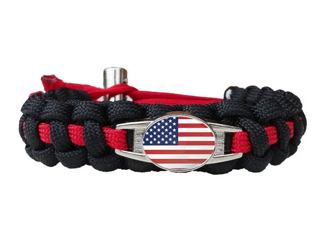 U.S.A. Flag Paracord Bracelet