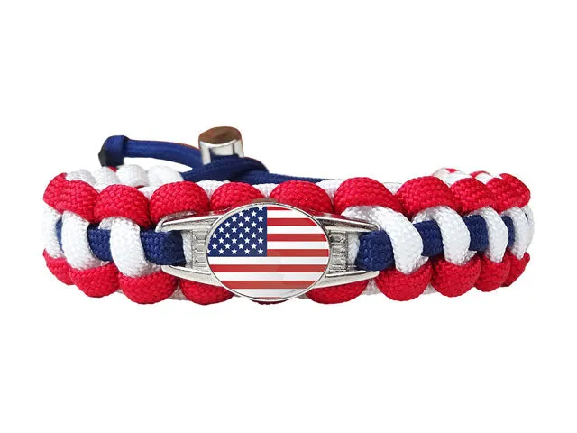 U.S.A. Flag Paracord Bracelet