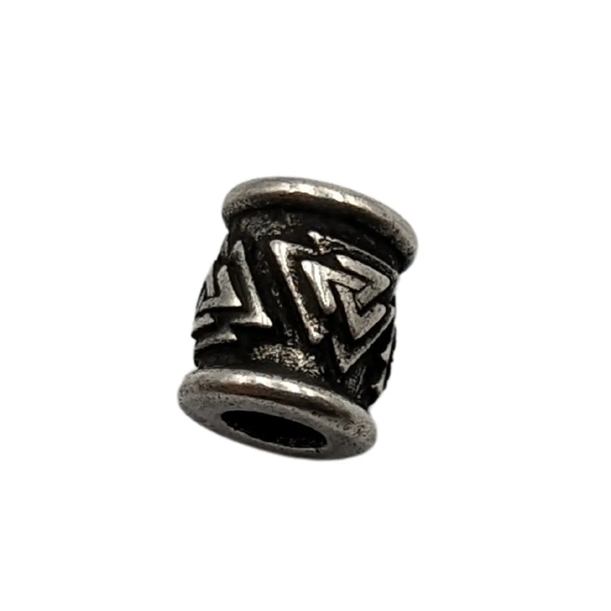 Valknut bronze paracord bead