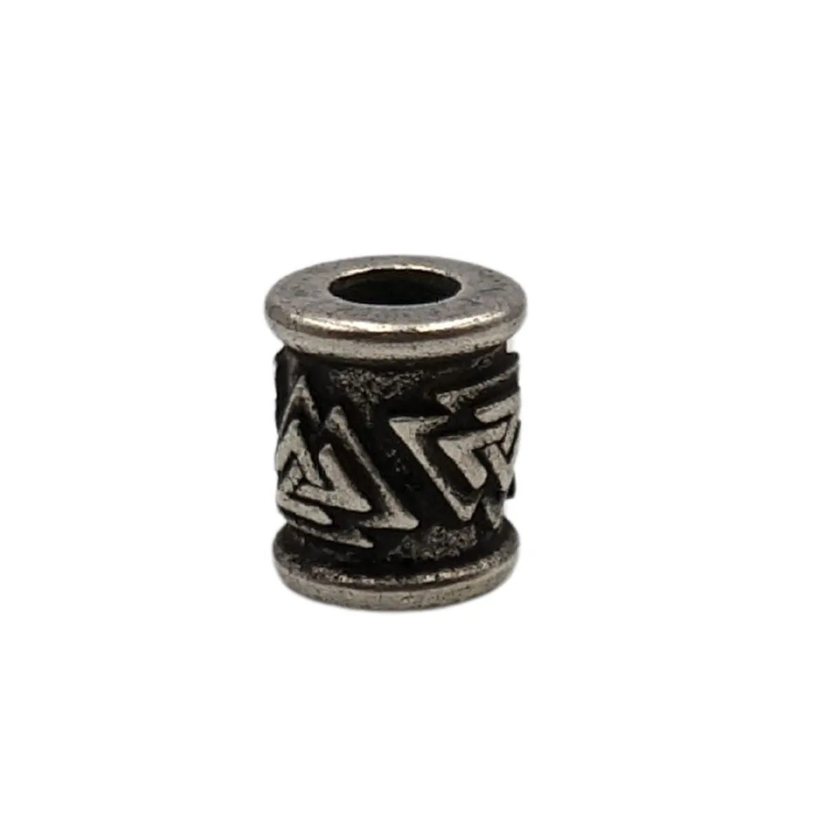 Valknut bronze paracord bead
