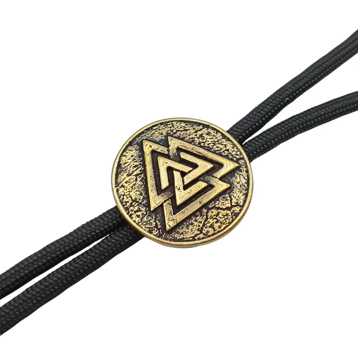 Valknut round paracord bead