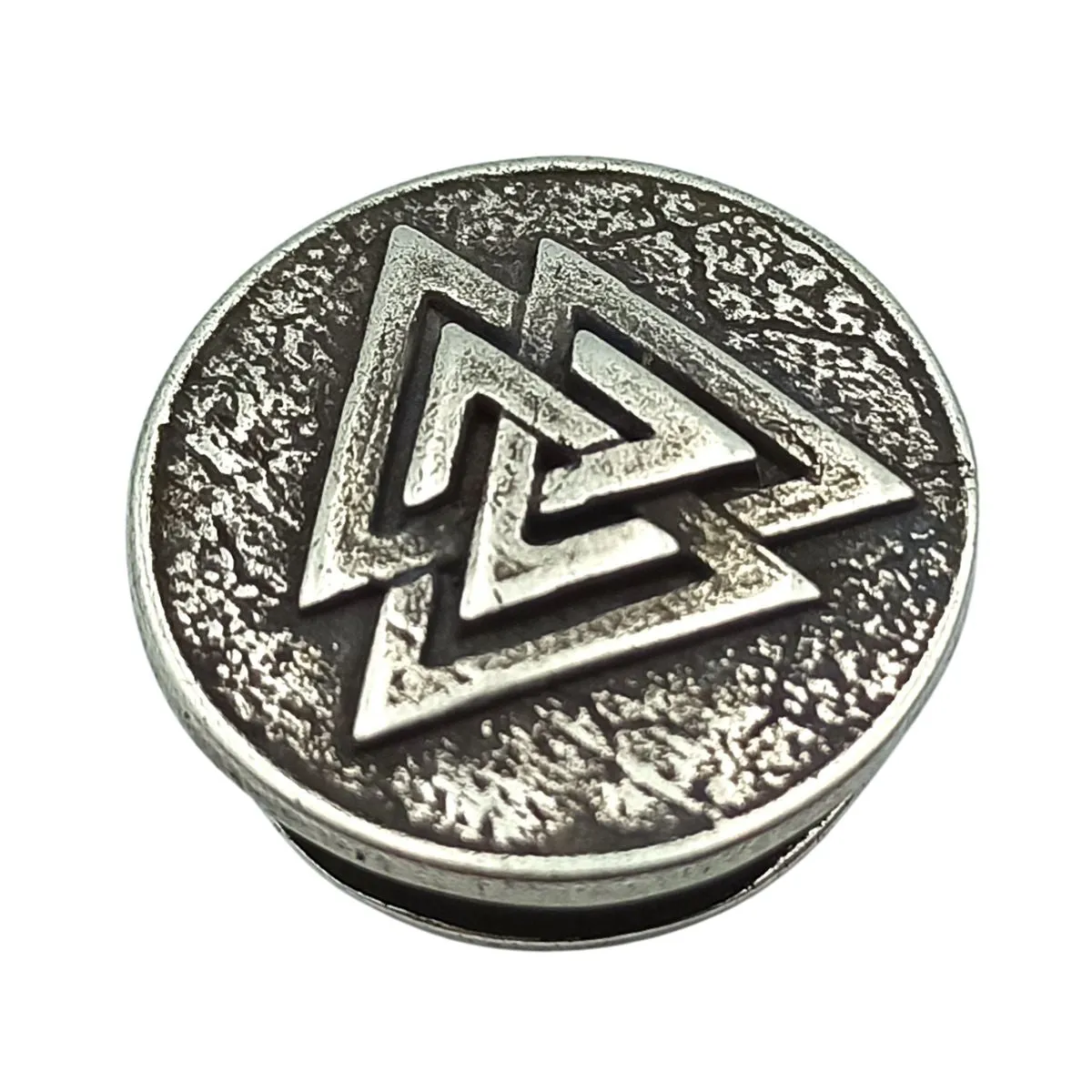 Valknut round paracord bead