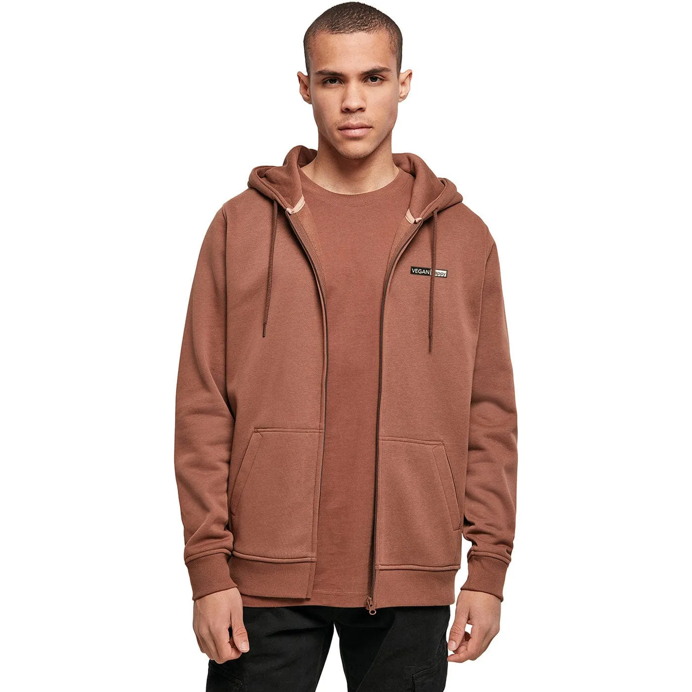 Vegan Men's Zipped Heavy Hoodie | Multiple Colours