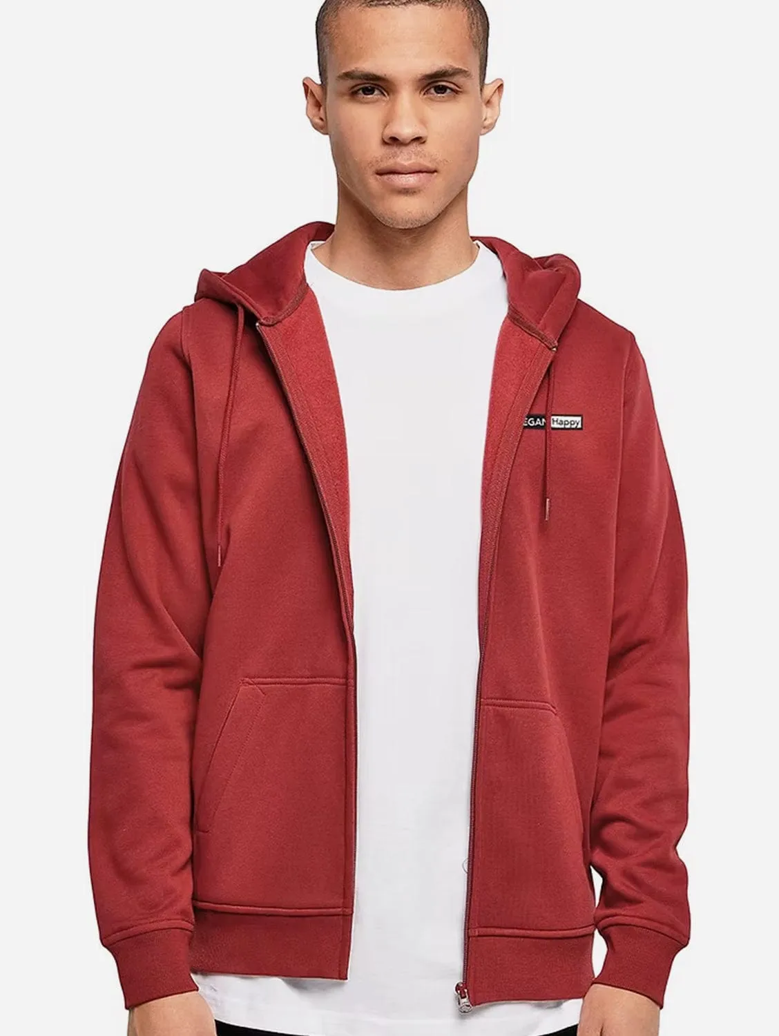 Vegan Men's Zipped Heavy Hoodie | Multiple Colours
