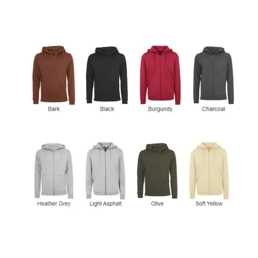 Vegan Men's Zipped Heavy Hoodie | Multiple Colours