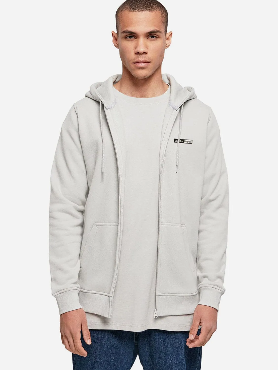 Vegan Men's Zipped Heavy Hoodie | Multiple Colours
