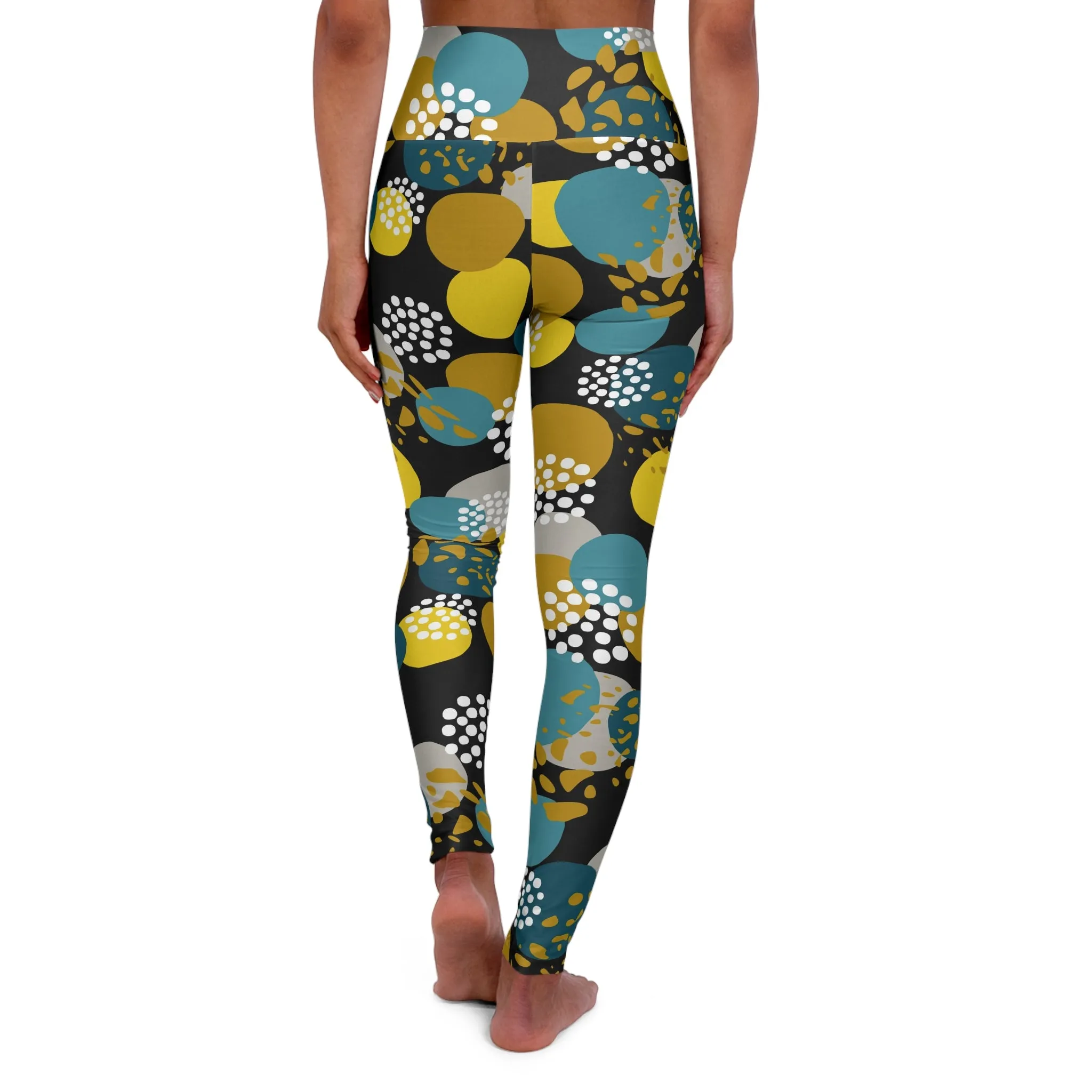 Vibrant High Waisted Yoga Leggings - Stylish Activewear for Fitness Enthusiasts