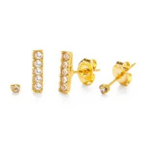 Victorian Stud Combo Set: Crystal